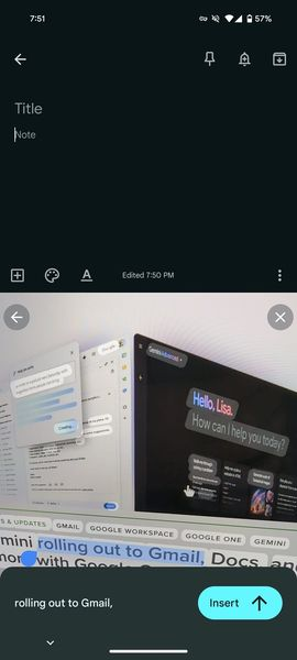 Google tích hợp tính năng quét Hình ảnh → Văn bản vào bàn phím Gboard. #TSLong
Đối với một số người dùng, điều này có thể nhanh hơn và thuận tiện hơn so với việc sử dụng Google Lens, tuy nhiên độ chính xác của nó dường như ngang bằng.  (Có thêm tùy chọn