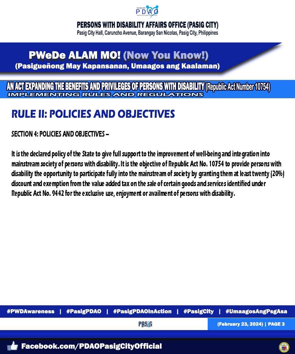 pozbutneverquit's tweet image. #PLHIV Community 👇
BOOKMARK MO TO KASI DAPAT ALAM MO TO!
#hiv #personwithdisability #PWD #benefitsandprivileges 1/nth