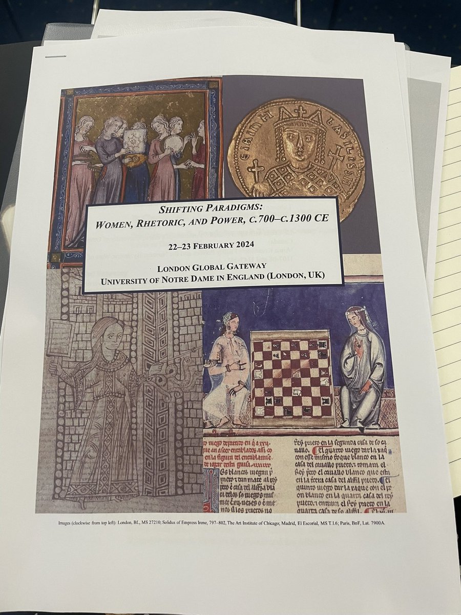 Excited to be at the “Shifting Paradigms: Women, Rhetoric & Power” conference at @NotreDame’s Global Gateway in London for the next 2 days where I’ll be presenting my paper tomorrow! #medievalist #AcademicChatter #AcademicTwitter #medievaltwitter