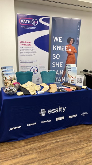 JOBSTUK's tweet photo. We are exhibiting at the 11th National Lymphoedema Conference.

Come and chat to our team about all things compression and our PATH clinical education platform.

#Lymphoedema #LymphoedemaConference https://t.co/H7HVtNdnbF