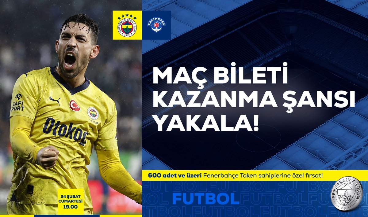 ⚽️ Fenerbahçe 🆚 Kasımpaşa 📲 FBSK Mobil Uygulamasının güncel sürümünü telefonuna yükle, uygulama içerisinde yer alan FB Token sekmesine tıkla; Paribu cüzdanını eşleştir. ⏰ Bugün 17.30'da FBSK Mobil uygulamasında yayınlanacak faydaya katıl bilet kazanan talihlilerden biri sen…