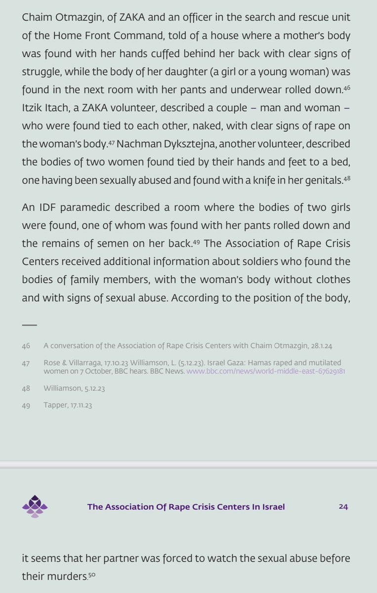 The first clinical research report into sexual violence perpetrated on, and continuing still from Hamas’ October 7th attacks was published yesterday by The Association of Rape Crisis Centres in Israel. It’s even more important considering hostages remain in captivity, at the…