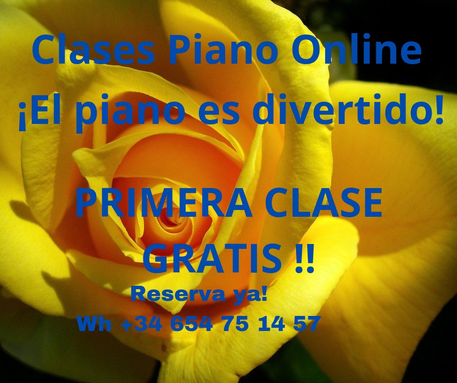 DanielCavero12's tweet photo. Prueba una clase gratis de piano online. EL PIANO ES DIVERTIDO. De nivel cero a superior. Cursos completamente personalizados. Niños y adultos. Reserva tu clase gratuita en el WhatsApp +34654751457. 34654751457. https://t.co/Yj2ZVX3Qwn