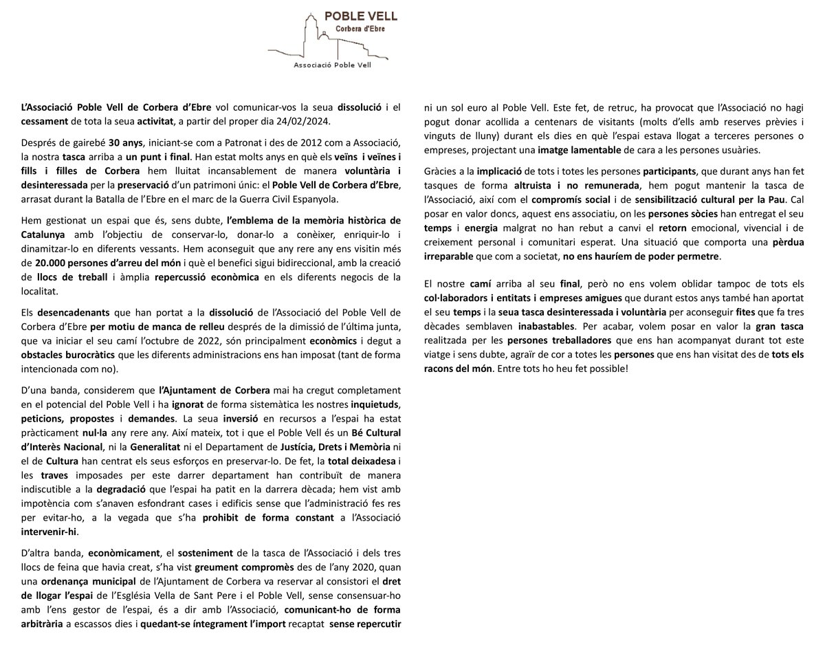 Poble Vell Corbera tweet media