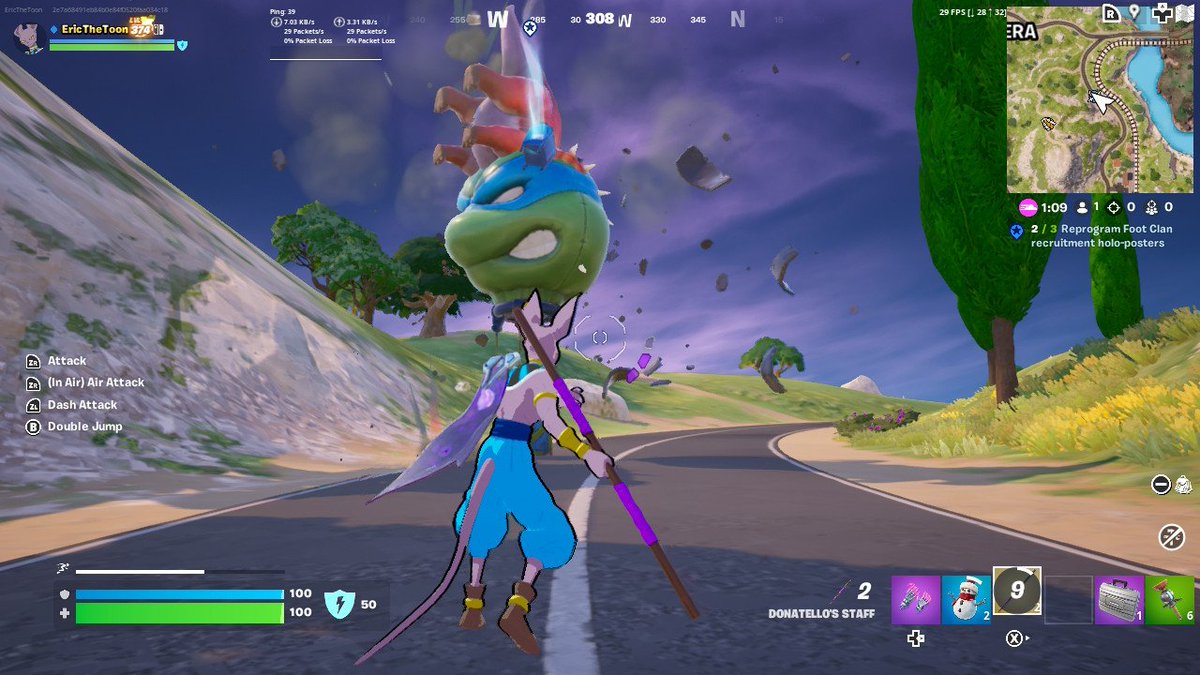 fortnite_ltms's tweet photo. Still no news and lots of tumbleweeds and cobwebs in here, is that a skeleton?! Uhhhh If you throw a junk rift at a turtle supply drop It doesn't break it and just floats there in the air if opened. https://t.co/FGdY4vXxRK
