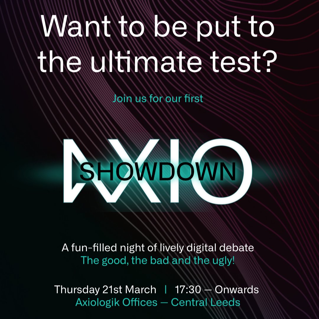 'AxioShowdown in Digital' 🚨 Join us on March 21st at the Axiologik HQ for an evening of buzzers, a chance to use interactive apps, pizza, and network with like-minded peers in a social and fun setting! eu1.hubs.ly/H07L3_W0