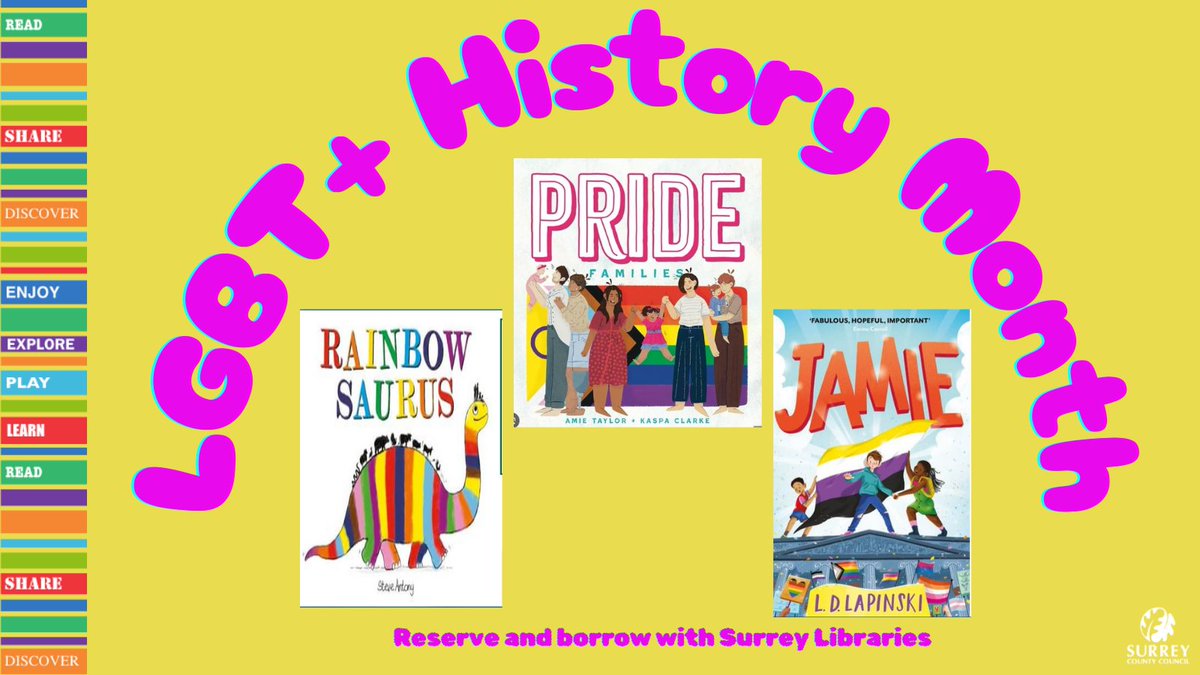 To celebrate LGBT+ History Month, why not pick up a book in our libraries .. Be inspired by these Junior titles or search our library catalogue. ow.ly/HJa150QwgZq #educateOUTprejudice #usualise #LGBTplusHM