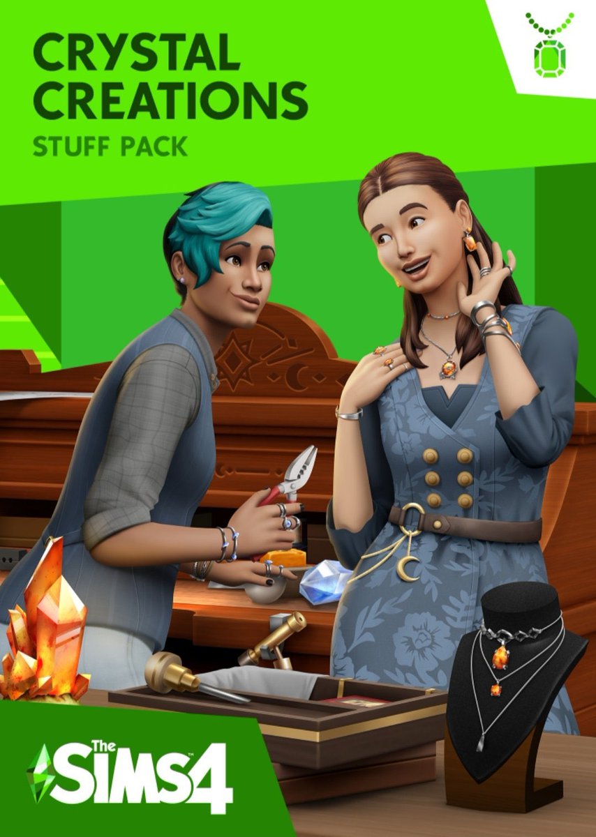 #ad thanks to the #EACreatorNetwork I'm giving away a code to the #CrystalCreations stuff pack to ONE winner! (PC/MAC)

how to enter:
🤍 follow me
🤍 like this tweet
🤍 retweet (QRT doesn't count)

closes feb 29th @ 8pm gmt ~ good luck! ✨ #TheSims4 #EAPartner