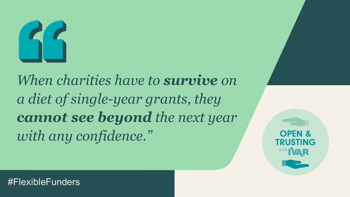 🆕report! Time to end the dominance of short-term grants: The evidence for multi-year funding. 📃 The words below speak volumes 📢 if funders shift their practices, more charities can experience the benefits and reassurance of multi-year funding.