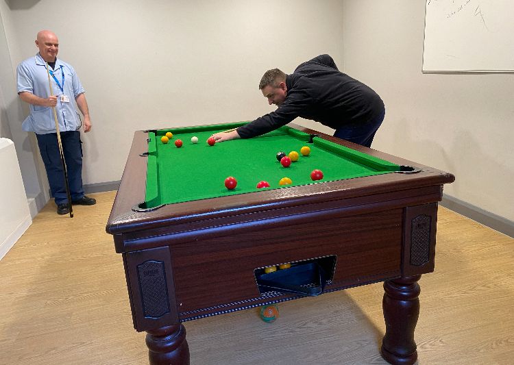 Throwback Thursday!

A few months ago we granted a wish for a new pool table for one of the Trust’s units. We sourced a reconditioned pool table &amp; accessories. 

It’s been put to good use; the patients &amp; staff love it &amp; we love adding that extra sparkle to help our NHS shine ✨