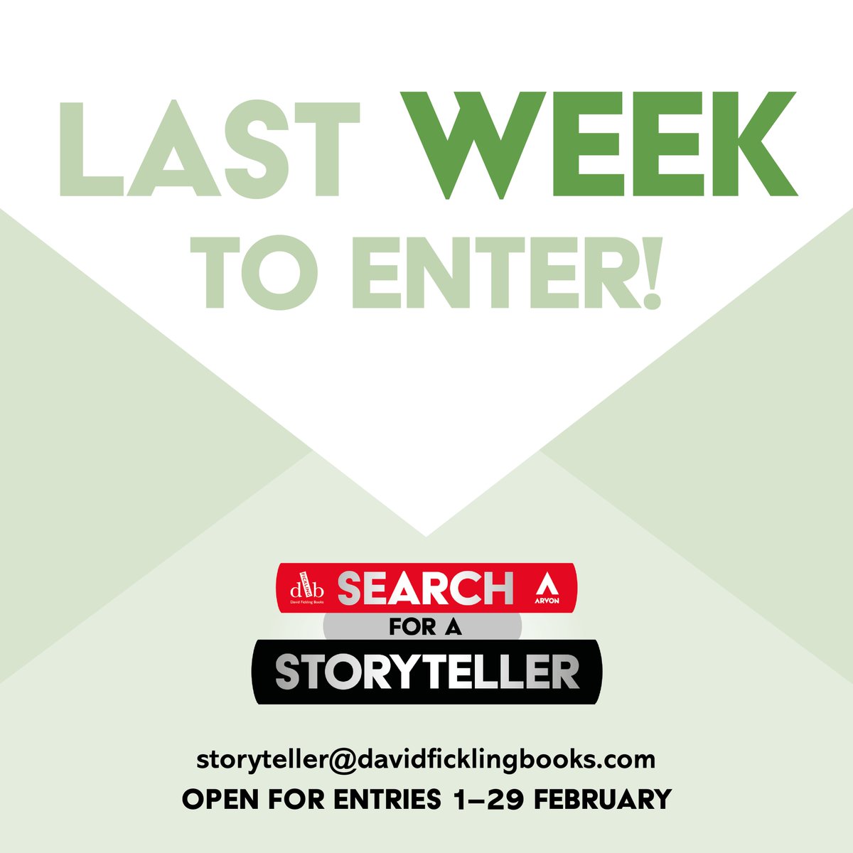 If you're an unpublished children's author, we want to hear from you! 📚 There's only one week left to enter the Search for a Storyteller competition in partnership with @DFB_storyhouse ⌛️ Full details are here: davidficklingbooks.com/NewsStory.php?…