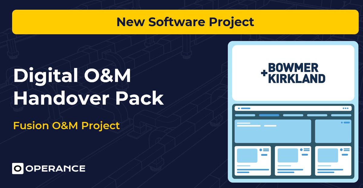 NEW O&M PROJECT ⚡️ We're supporting @bandkbuild with a Digital O&M handover pack for the Fusion O&M project. #ConTech #PropTech #Construction