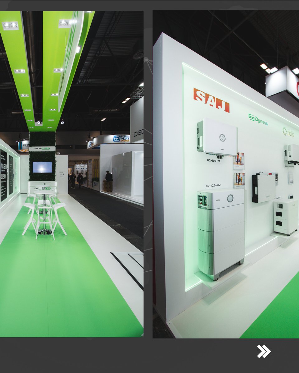 RMBDSolutions's tweet image. ⚡️Un año más que construimos a gran escala en #Genera2024 Madrid

🇪🇸Este fue el Stand para #FailteSolar

#RMB #Forogenera #ExhibitAnywhere #goexpo #standsdesign #exhibit #shop #medioambiente #expo #retail #store #stand #stands #booths #retaildesign #boothdesign #boothbuildings