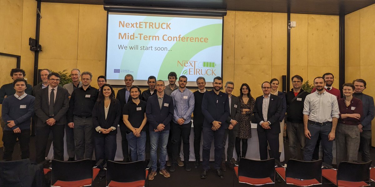 We are glad to spark a discussion and enhance the cooperation with the #AEVETO cluster during our mid-term conference. ‼️Discussions between OEMs, cities, freight companies &amp; academia need to take place to tackle the challenges of charging, TCO, thermal management etc.🔋🚛⚡️