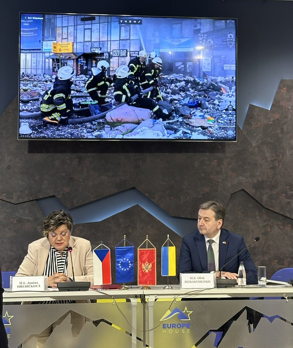 As we approach the 2 year mark since the full scale invasion by Russia, we were reminded that the 🇷🇺 aggression towards 🇺🇦 goes back to 2014 with annexation of Crimea.The continuous intl support for 🇺🇦 is critical for restoring peace in Europe. Thanks @CzechEmbassyME for hosting