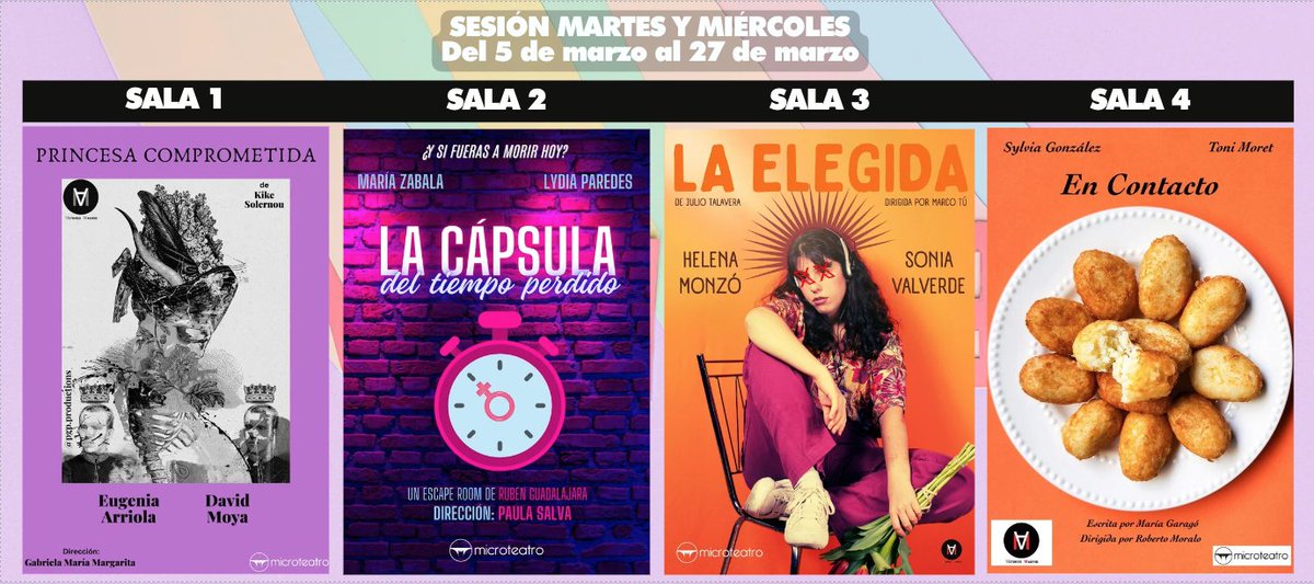 ⏰Hoy a partir de las 19:30h en #SesionTarde 📷 Compra tus entradas por adelantado en taquilla.microteatro.es 📷