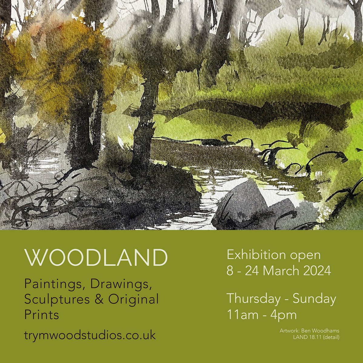 We invite you to our first exhibition of 2024 showcasing inspiring work by 10 celebrated visual artists and makers. Working from locations in the UK and Denmark, each artist expresses their own experience of woodland habitat and its wondrous flora and fauna. 

Open 8 - 24 March