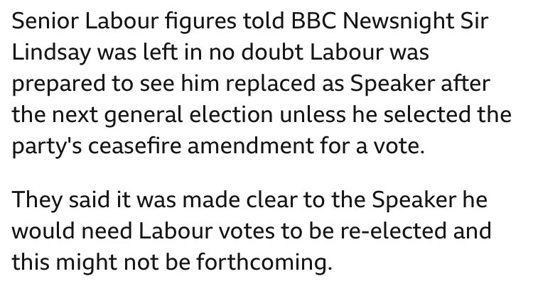 @DeanMThomson You’ve directly quoted something somebody didn’t say. That could be considered libellous. But in the meantime… Labour have stitched themselves, & the ‘impartial’ Speaker, up. #enjoy