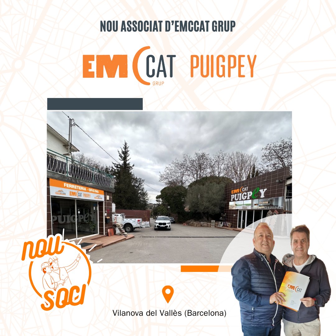 EmccatGrup's tweet photo. 📢Continuem reforçant la nostra presència a #Catalunya, concretament a la zona de #Barcelona. El #magatzem Puigpey, situat a Vilanova del Vallès, s’ha incorporat com #associat d’EMCCAT Grup. https://t.co/7a5IJx4k7y