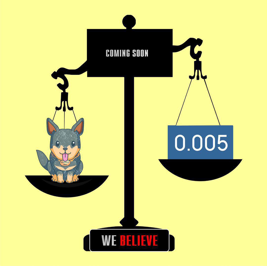 It’s time for #DroverInu to get to  $500,000 Market Caps. 

We have lots of activities lined up this year to take $Drover #ToTheMoon 

Our first step of action is to take #Drovers from its current $150,000.00 MC to $500,000.00 MC. 

We will achieve this through planned and