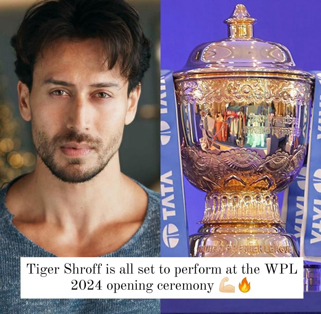 BollyTellyBuzz's tweet image. Bollywood's youngest action superstar #TigerShroff to perform at the opening ceremony of Women's Premiere League 2024 (#WPL2024). Get ready to witness the #TigerEffect!