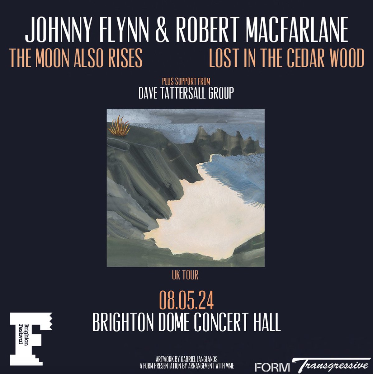 Tickets are now on sale for Johnny and @RobGMacfarlane's Brighton show: brightonfestival.org/whats-on/Xv6-j…