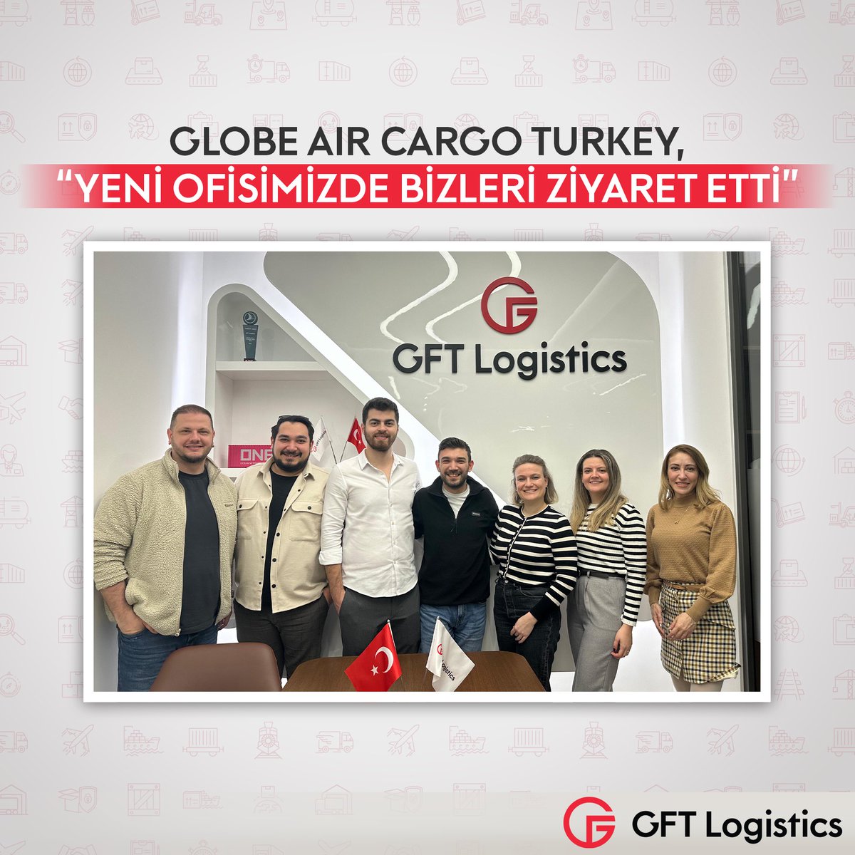 ✈️ GLOBE AIR CARGO TURKEY, YENİ OFİSİMİZDE BİZLERİ ZİYARET ETTİ! GFT Lojistik olarak, sektördeki iş ortaklarımızla sürekli iletişim ve işbirliği içinde olmanın önemine inanıyoruz. Birlikte daha yükseklere uçmaya hazırız!🚀#internationaltransport #logistics