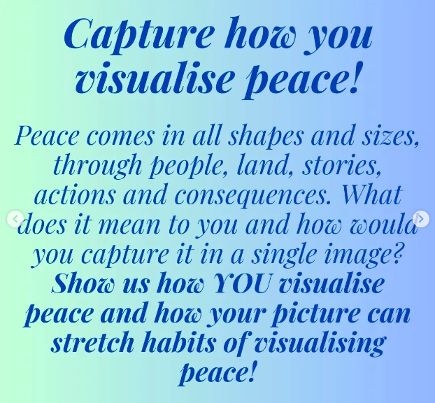 VisualisingWar's tweet photo. What does peace look like to you? Can you capture it on camera? We are excited to be working with @prismaphotomag to bring you a photography competition on the theme of #VisualisingPeace. Deadline 31st March! You can submit entries through this form:
https://t.co/LvSpq6mkaN https://t.co/eoCuT3oppR