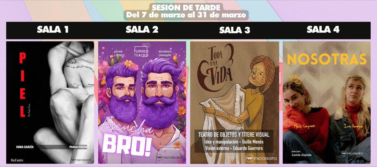 ⏰Hoy a partir de las 19:30h en #SesionTarde 📷 Compra tus entradas por adelantado en taquilla.microteatro.es 📷