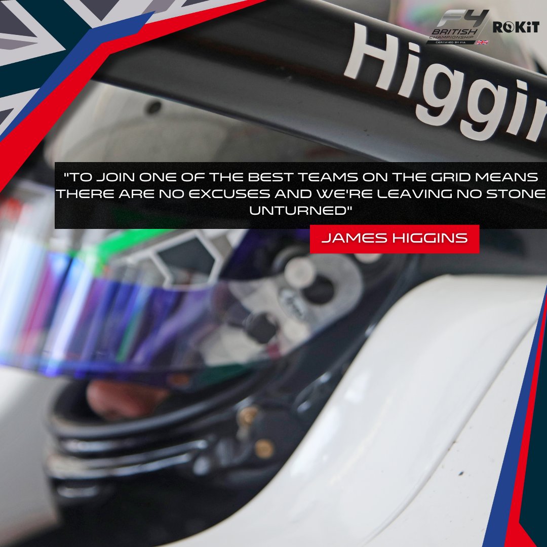 Rodin Motorsport has today announced their third driver and are thrilled to confirm that James Higgins will join the team for the ROKiT British F4 Championship for the upcoming 2024 season. #BritishF4