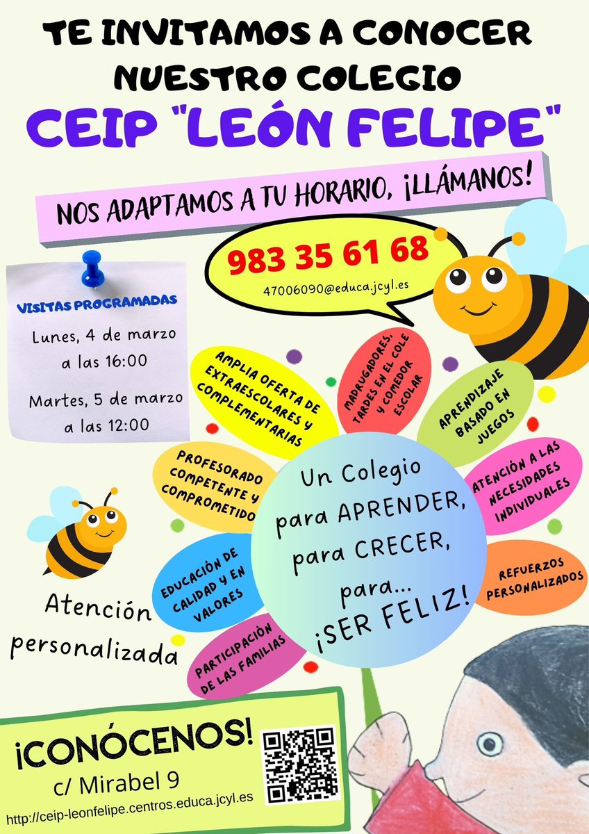 CEIPLEONFELIPE's tweet photo. ¡Ven a conocernos! https://t.co/i8XDwan2gs