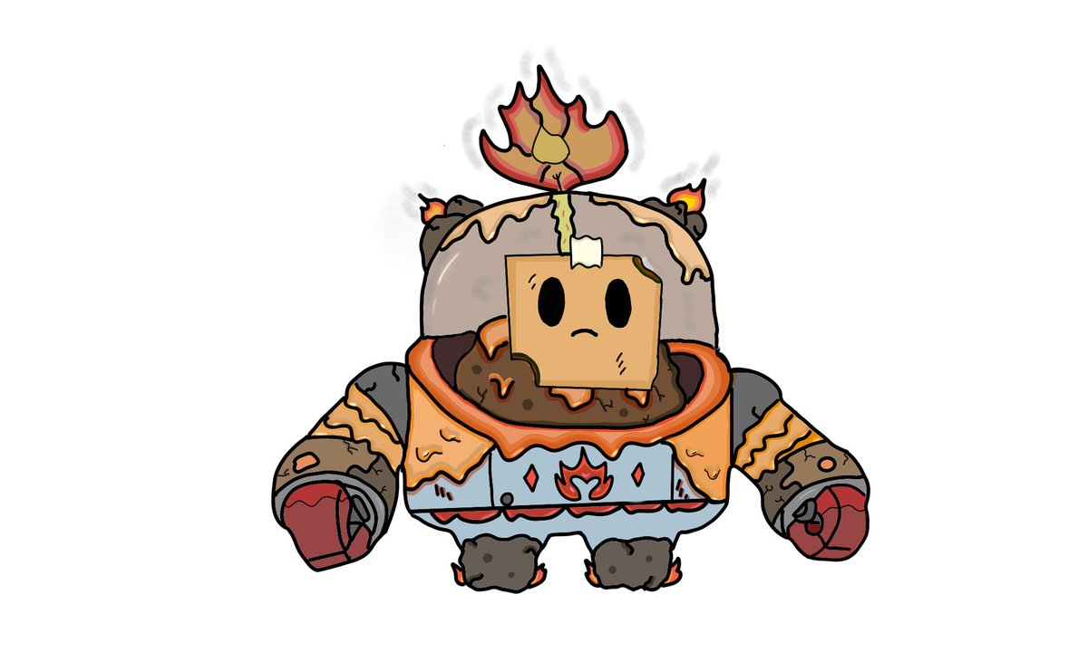Adrigaus's tweet photo. New idea! Sprout Vulcano skin! What do you think? 😊 @SC_Creators @Dani_Supercell @supercell @PaulaBaguena @SupercellMake #11yo https://t.co/STi8h5WdxQ