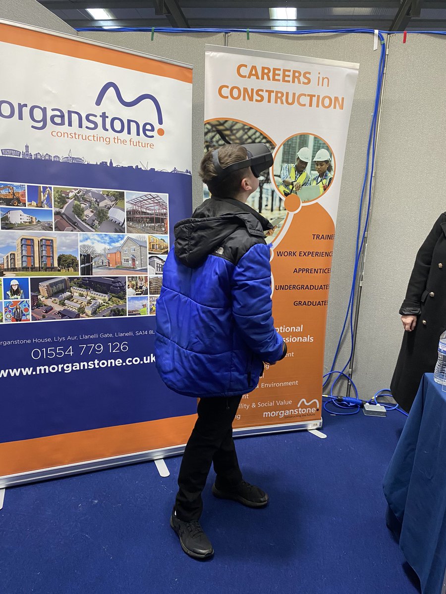 It’s a busy morning at the @CareersWales # ChooseYourFuture event. Great to see the students engaging and showing an interest in a career in the construction industry
