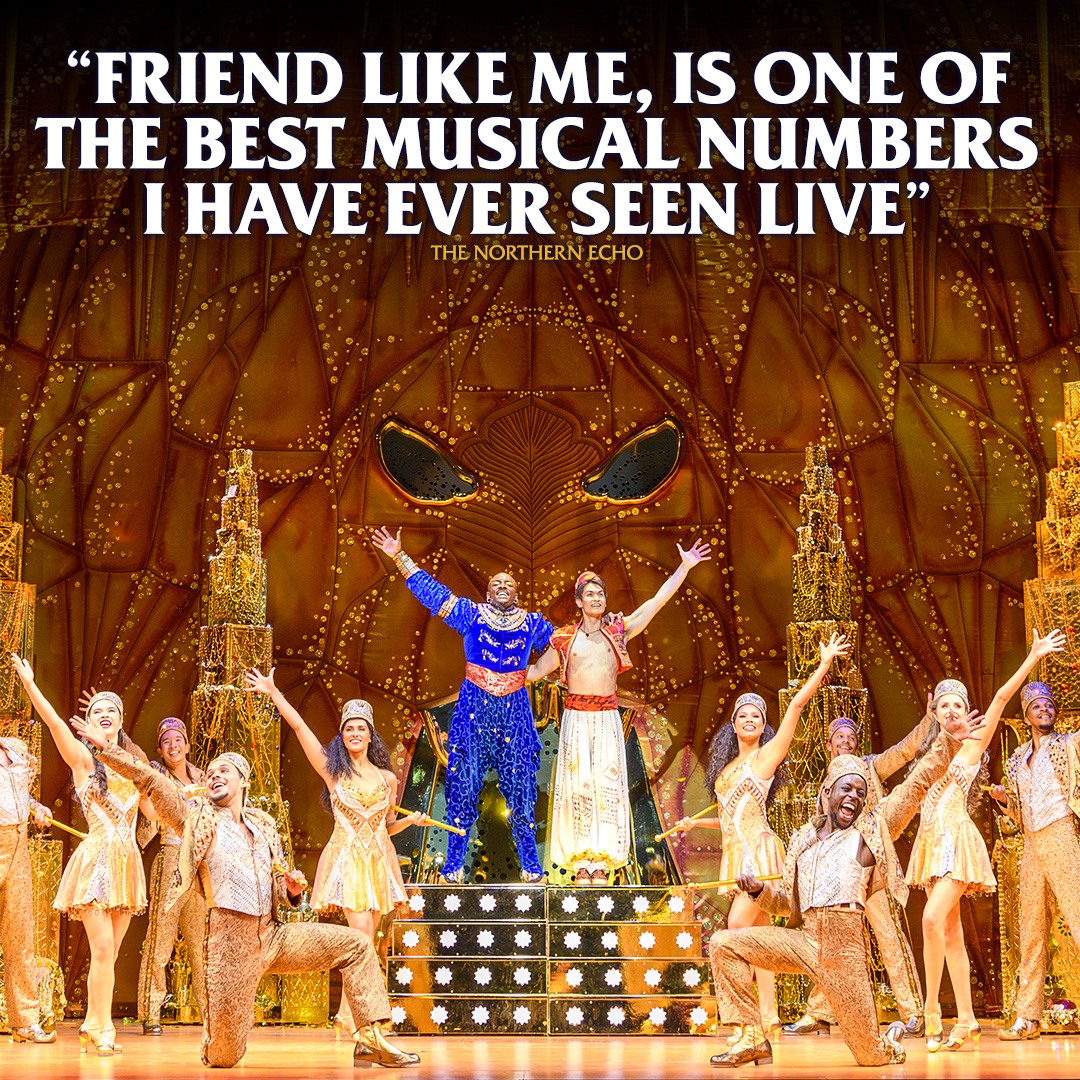 Sunderland Empire (@sundempire) on Twitter photo The reviews are in - you ain’t ever seen a production like this! Disney’s Aladdin is delighting audiences and critics alike at Sunderland Empire ✨
🎫 atgtix.co/48sz2aD
📆 Must end Sun 10 Mar
<a href="/ChronicleLive/">The Chronicle</a> <a href="/shieldsgazette/">Shields Gazette</a> <a href="/InTheToon/">InNewcastle | What’s On In Newcastle</a> <a href="/TheNorthernEcho/">The Northern Echo</a> The reviews are in - you ain’t ever seen a production like this! Disney’s Aladdin is delighting audiences and critics alike at Sunderland Empire ✨
🎫 atgtix.co/48sz2aD
📆 Must end Sun 10 Mar
<a href="/ChronicleLive/">The Chronicle</a> <a href="/shieldsgazette/">Shields Gazette</a> <a href="/InTheToon/">InNewcastle | What’s On In Newcastle</a> <a href="/TheNorthernEcho/">The Northern Echo</a>