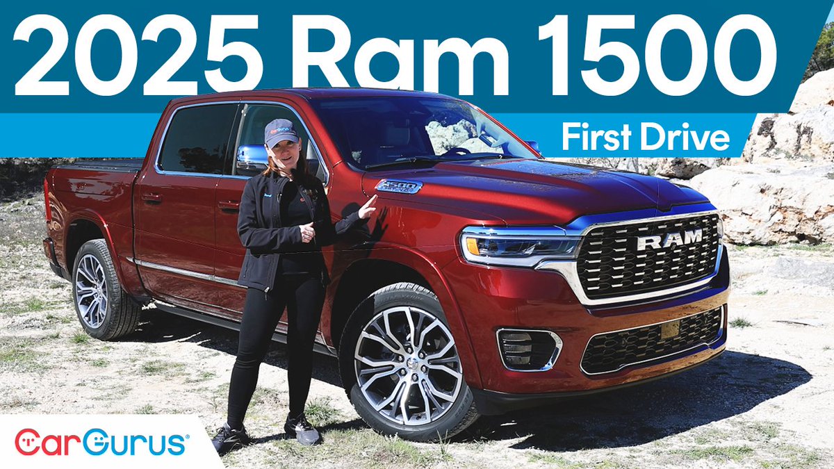 First Drive: BRAND NEW 2025 Ram 1500 Tungsten 🔥🔥 The Ram 1500 has been refreshed! It maintains a familiar look despite the introduction of numerous updates that make it highly competitive 👀 ➡️ Watch our video review: youtube.com/watch?v=ZLT25_…