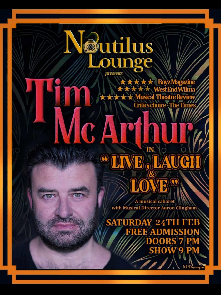 Back in Brighton on Saturday night with @Tim_McArthur at @NautilusLounge. Come and se us if you’re in town!