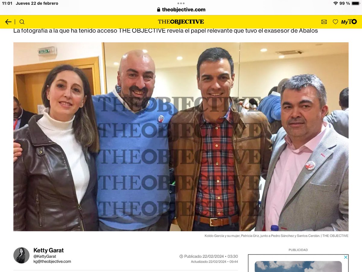 La teoría del PSOE es que si sales en una foto con un delincuente, eres un delincuente.