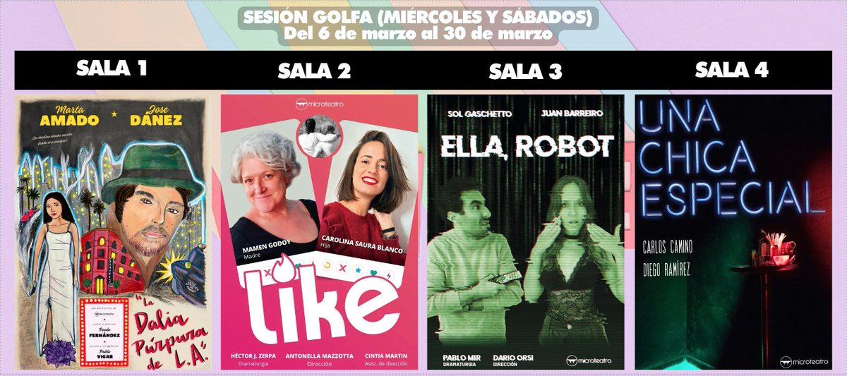 ⏰Hoy a partir de las 22:00h en #SesionGolfa 📷 Compra tus entradas por adelantado en taquilla.microteatro.es 📷