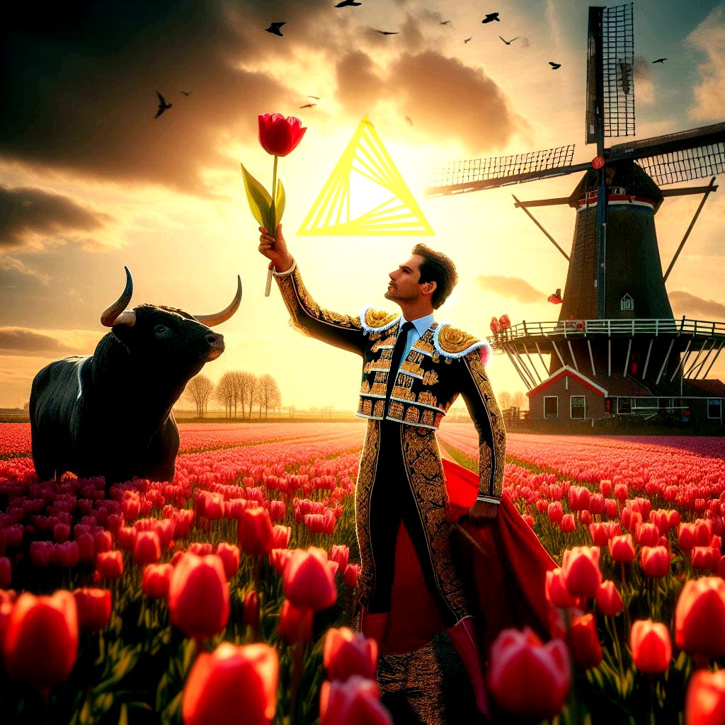 The Game is 🔥 on. Hans Samson, Daniel Alink and Ángel Molina Laguna are ready to battle 🐲 for the #KNIME Golden node. Our KNIME workflows will distinguish themselves by the combination of the power of the Spanish 🐂 bull with the beauty of the Dutch 🌷 tulips. Let's go!  Olee💃