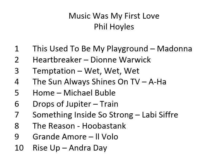 MWMFLseries's tweet photo. Few issues with X last night as our post has not show up - So here is the brilliant @Phil_Hoyles song choices. https://t.co/XoVg1pBzKO