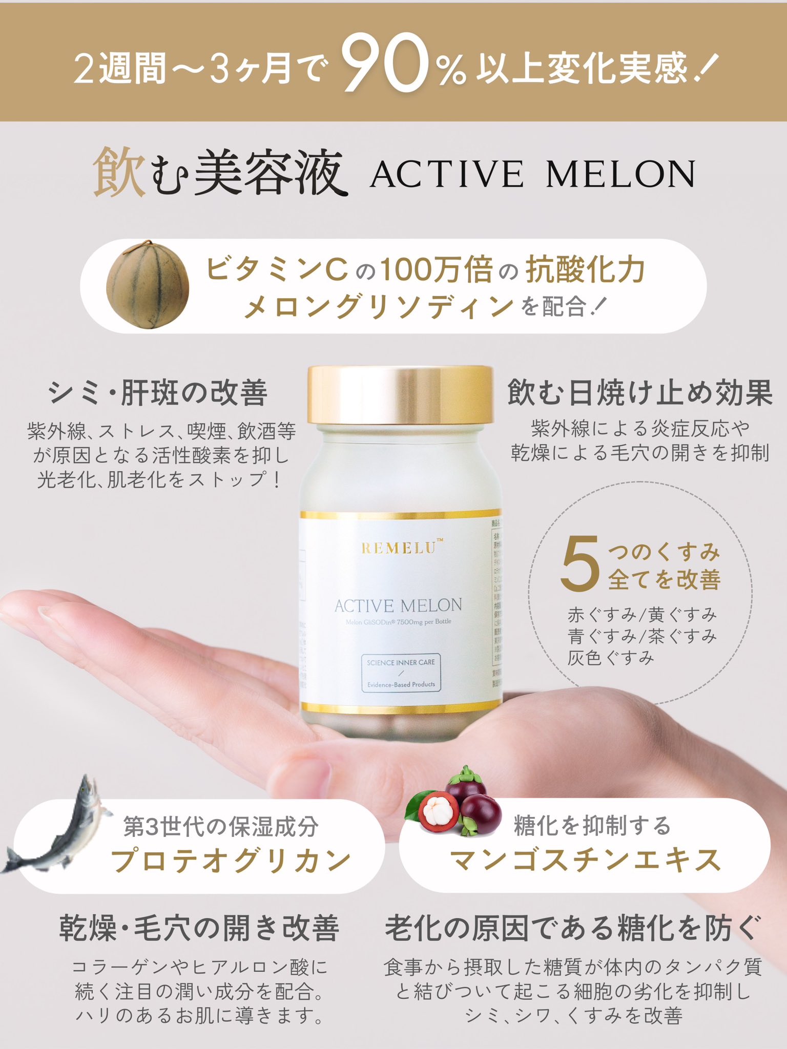 メロンビィゴ（メロングリソディン）アミノ酸 ビィゴライフ メロングリソディンPRO - ドクターズコスメ・サプリの専門通販