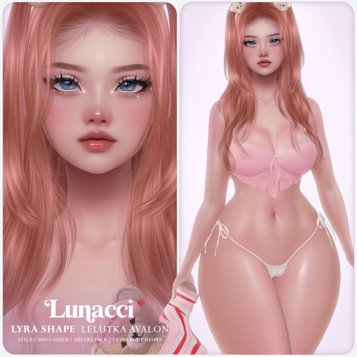 TTLunacci's tweet image. 💟 LYRA SHAPE | Lelutka Avalon/Reborn

› style card + guide
› shapes: reborn, legacy and larax
› deluxe pack: exclusive hd eyeliner +
› base eyes | works only with bom eyes.

♡ buy here: rebrand.ly/lyra-mp
♡ hd post: rebrand.ly/lyra-flickr-po…