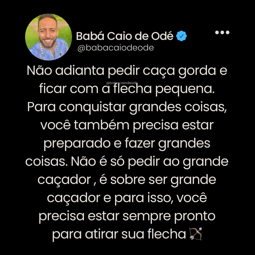 Bàbá Caio de Odé tweet media