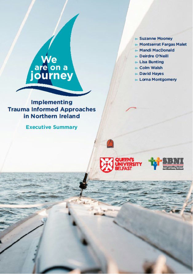 📢Read our *new* research report by @QUBSSESW that supports the adoption of a trauma informed approach across organisations in Northern Ireland.   Read the report: tinyurl.com/2m77jcr2