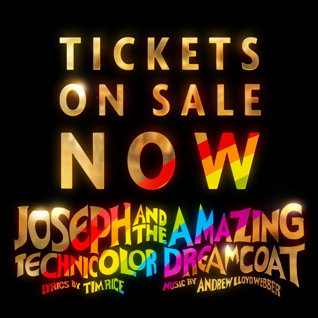 ON SALE NOW 🌈🤩 #GOGOGO book your tickets for our technicolor spectacle @edinplayhouse today: uk.josephthemusical.com/tickets ✨