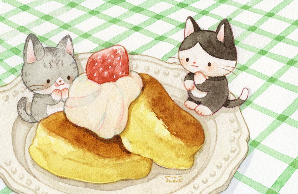 「ねこちゃん#猫の日 #ねこの日 」|＊だてちゃん＊のイラスト
