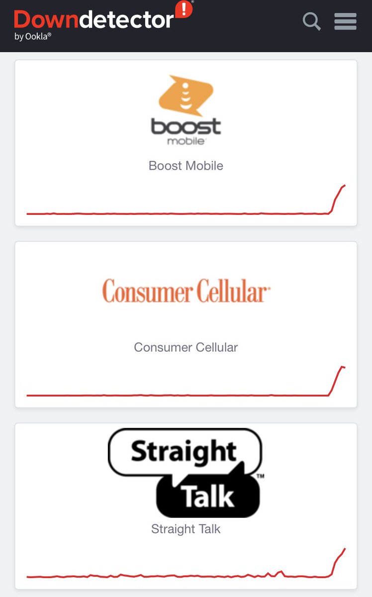 roaming_rn's tweet photo. 🚨All US cellular service reporting outages at the same time https://t.co/2054ysVQws