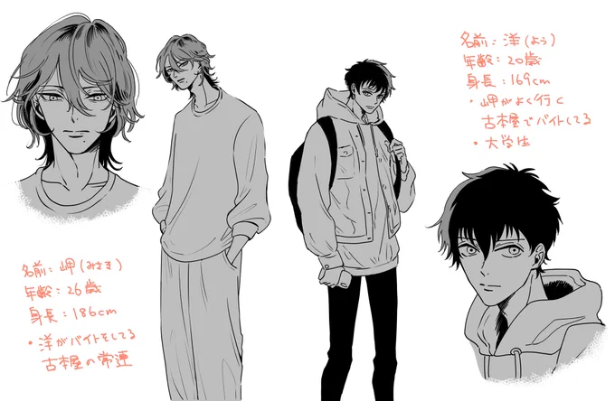 初めて前後編で漫画を描かせてもらえることになって洋と岬が生まれたけど、2人とも大好きなキャラクターになったしストーリーも私らしいものにできたかなと思うので皆さんの感想が見れたらとてもうれしい💃 