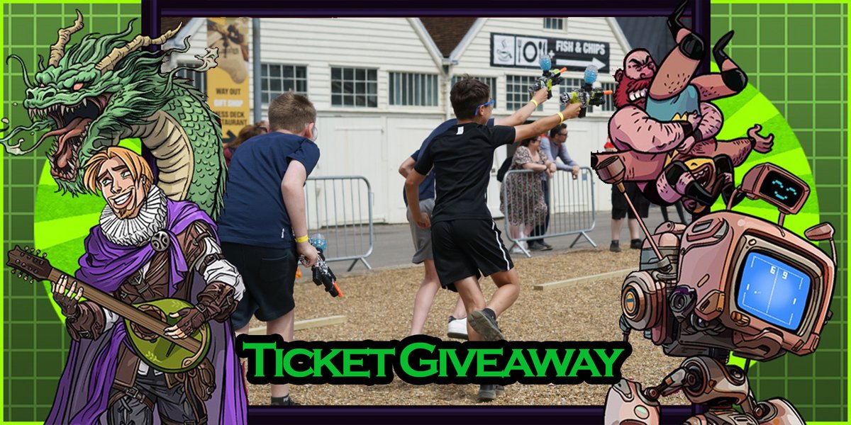 TICKET GIVEAWAY
To kick off Medway Gaming Festival 2024 we're offering two winners the chance to win tickets to this incredible event!

Simply like this post, follow our page, and drop a comment letting us know what you're most excited about for this year's festival!