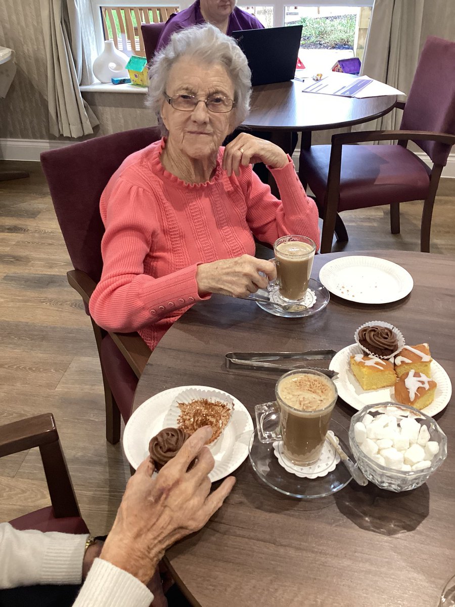 Our residents here @SkeltonCourt love a coffee and a natter #foreverfriends